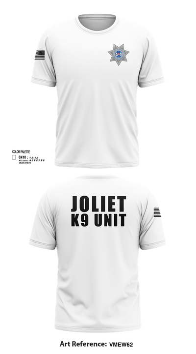 Joliet Police K-9 Unit 79217416 Short Sleeve Performance Shirt - 10