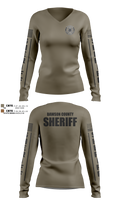 Dawson County Sheriff’s Office Women's Long Sleeve V-neck Shirt - 22