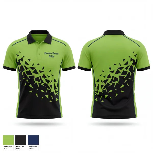 Short Sleeve Performance Polo, Green Bean Elite, Men's Basketball, Teamtime, Team time, sublimation, custom sports apparel, team uniforms, spirit wear, spiritwear, sports uniforms, custom shirts, team store, custom team store, fundraiser sports, apparel fundraiser