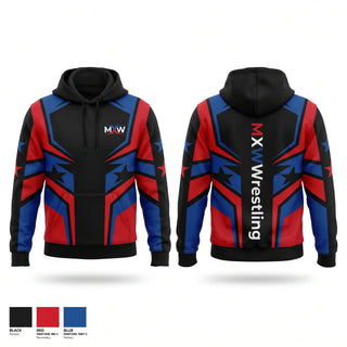 Hoodie, Midwest Xtreme Wrestling, Wrestling, Teamtime, Team time, sublimation, custom sports apparel, team uniforms, spirit wear, spiritwear, sports uniforms, custom shirts, team store, custom team store, fundraiser sports, apparel fundraiser
