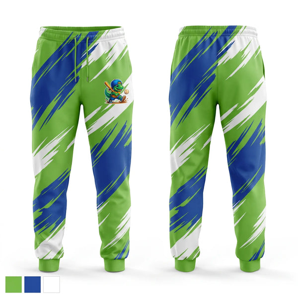 Sweatpants, Dino Sluggers, Baseball, Teamtime, Team time, sublimation, custom sports apparel, team uniforms, spirit wear, spiritwear, sports uniforms, custom shirts, team store, custom team store, fundraiser sports, apparel fundraiser