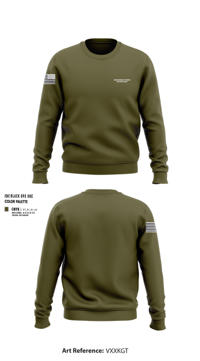 Muscogee Creek Nation SWAT 24361706 Crew Neck Sweatshirt - 23