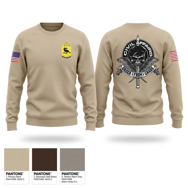 Crew Neck Sweatshirt, Third battalion eighth regiment, Army, Teamtime, Team time, sublimation, custom sports apparel, team uniforms, spirit wear, spiritwear, sports uniforms, custom shirts, team store, custom team store, fundraiser sports, apparel fundraiser