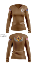 Wyoming state helitack Women's Long Sleeve V-neck Shirt - 21