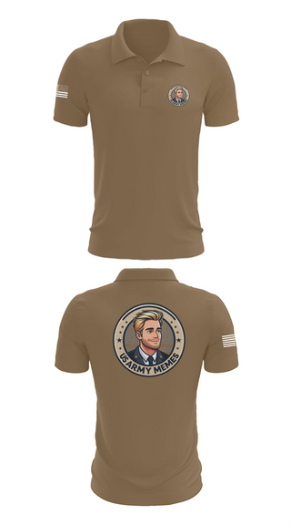 Short Sleeve Performance Polo, U.S Army memes, , Teamtime, Team time, sublimation, custom sports apparel, team uniforms, spirit wear, spiritwear, sports uniforms, custom shirts, team store, custom team store, fundraiser sports, apparel fundraiser