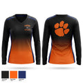 Biddeford Tigers Women's Long Sleeve V-neck Shirt - 1