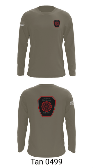 Long Sleeve Performance Shirt, Ivy Bend Fire and Rescue, Fire Department, Teamtime, Team time, sublimation, custom sports apparel, team uniforms, spirit wear, spiritwear, sports uniforms, custom shirts, team store, custom team store, fundraiser sports, apparel fundraiser