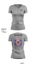 South bound brook training division 12410135 Women's Short Sleeve V-neck Shirt - 100