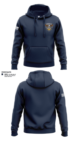 Hoodie, Ashville Police Department, Police, Teamtime, Team time, sublimation, custom sports apparel, team uniforms, spirit wear, spiritwear, sports uniforms, custom shirts, team store, custom team store, fundraiser sports, apparel fundraiser