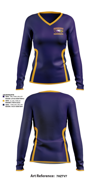 Womens Long Sleeve Vneck Shirt, Harrisburg High School Girls Basketball, Women's Basketball, Teamtime, Team time, sublimation, custom sports apparel, team uniforms, spirit wear, spiritwear, sports uniforms, custom shirts, team store, custom team store, fundraiser sports, apparel fundraiser
