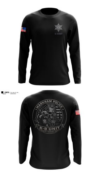 Long Sleeve Performance Shirt, Markham Police K9 Unit, Police, Teamtime, Team time, sublimation, custom sports apparel, team uniforms, spirit wear, spiritwear, sports uniforms, custom shirts, team store, custom team store, fundraiser sports, apparel fundraiser