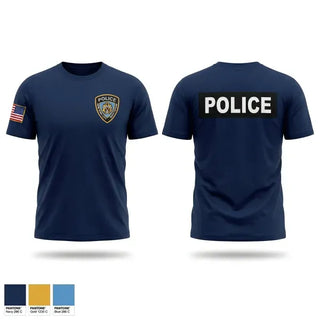 Old School Cotton Feel Shirt, DSNY POLICE, Police, Teamtime, Team time, sublimation, custom sports apparel, team uniforms, spirit wear, spiritwear, sports uniforms, custom shirts, team store, custom team store, fundraiser sports, apparel fundraiser
