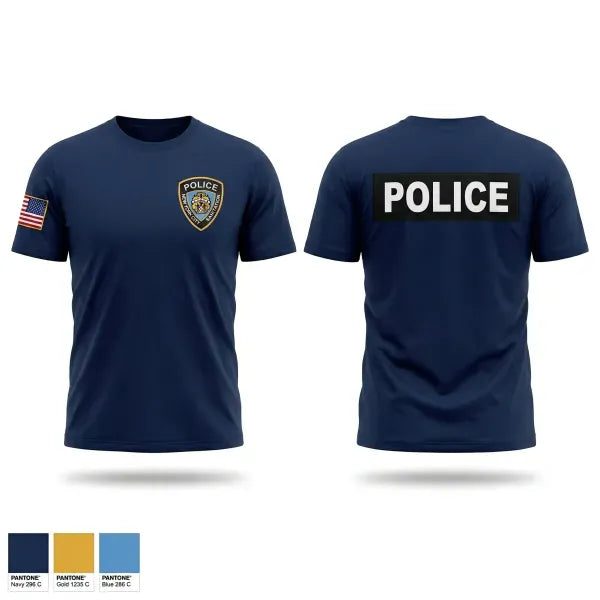 Old School Cotton Feel Shirt, DSNY POLICE, Police, Teamtime, Team time, sublimation, custom sports apparel, team uniforms, spirit wear, spiritwear, sports uniforms, custom shirts, team store, custom team store, fundraiser sports, apparel fundraiser