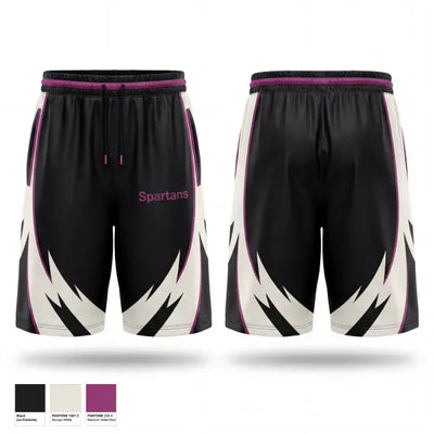 Spartans 77920006 Mens Reversible Basketball Shorts - 1