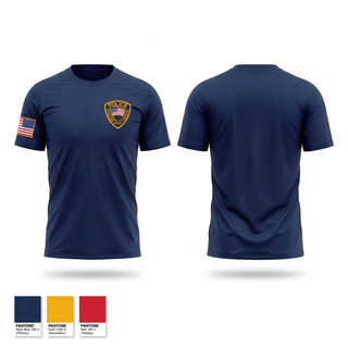 Short Sleeve Performance Shirt, Wheeling Police Department, Police, Teamtime, Team time, sublimation, custom sports apparel, team uniforms, spirit wear, spiritwear, sports uniforms, custom shirts, team store, custom team store, fundraiser sports, apparel fundraiser