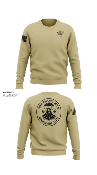 Crew Neck Sweatshirt, 301, Army, Teamtime, Team time, sublimation, custom sports apparel, team uniforms, spirit wear, spiritwear, sports uniforms, custom shirts, team store, custom team store, fundraiser sports, apparel fundraiser