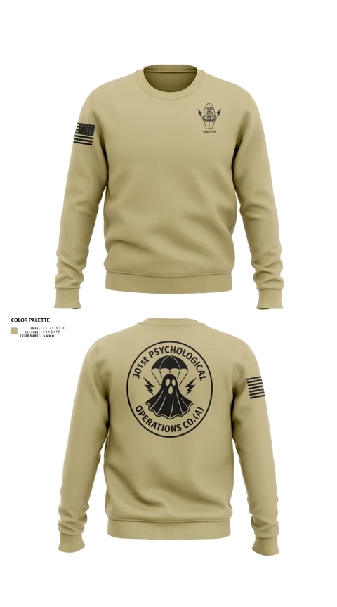 Crew Neck Sweatshirt, 301, Army, Teamtime, Team time, sublimation, custom sports apparel, team uniforms, spirit wear, spiritwear, sports uniforms, custom shirts, team store, custom team store, fundraiser sports, apparel fundraiser