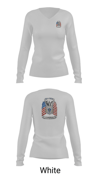 Womens Long Sleeve Vneck Shirt, MPTC Lynnfield, Police, Teamtime, Team time, sublimation, custom sports apparel, team uniforms, spirit wear, spiritwear, sports uniforms, custom shirts, team store, custom team store, fundraiser sports, apparel fundraiser