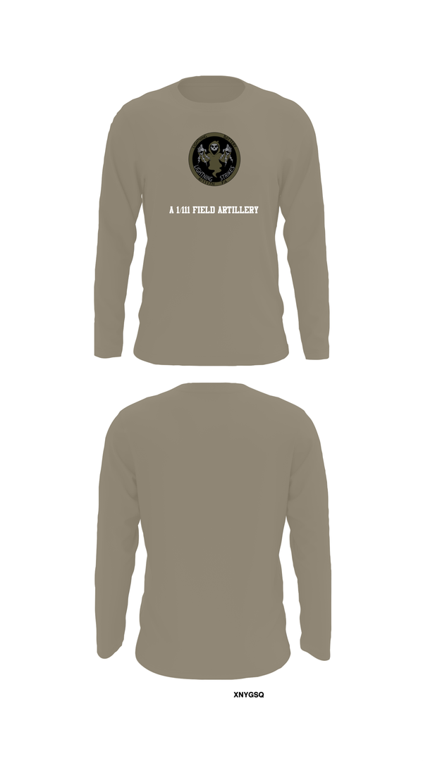 Long Sleeve Performance Shirt, A 1/111 Field Artillery, , Teamtime, Team time, sublimation, custom sports apparel, team uniforms, spirit wear, spiritwear, sports uniforms, custom shirts, team store, custom team store, fundraiser sports, apparel fundraiser
