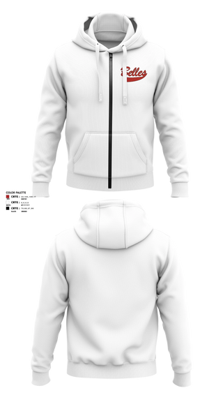 Zip Hoodie, Bluegrass Lightning Belles, Softball, Teamtime, Team time, sublimation, custom sports apparel, team uniforms, spirit wear, spiritwear, sports uniforms, custom shirts, team store, custom team store, fundraiser sports, apparel fundraiser