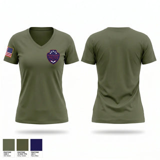 Womens Short Sleeve Vneck Shirt, Prairie du Chien Police Department, Police, Teamtime, Team time, sublimation, custom sports apparel, team uniforms, spirit wear, spiritwear, sports uniforms, custom shirts, team store, custom team store, fundraiser sports, apparel fundraiser