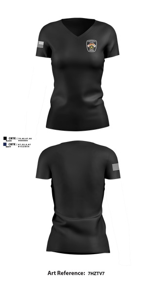 Womens Short Sleeve Vneck Shirt, Phoenix Police Department, Police, Teamtime, Team time, sublimation, custom sports apparel, team uniforms, spirit wear, spiritwear, sports uniforms, custom shirts, team store, custom team store, fundraiser sports, apparel fundraiser