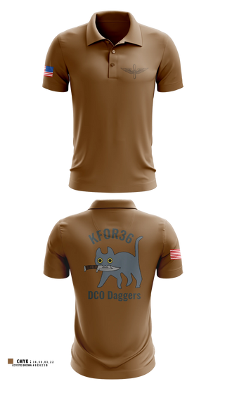 Short Sleeve Performance Polo, DCO Daggers, National Guard, Teamtime, Team time, sublimation, custom sports apparel, team uniforms, spirit wear, spiritwear, sports uniforms, custom shirts, team store, custom team store, fundraiser sports, apparel fundraiser