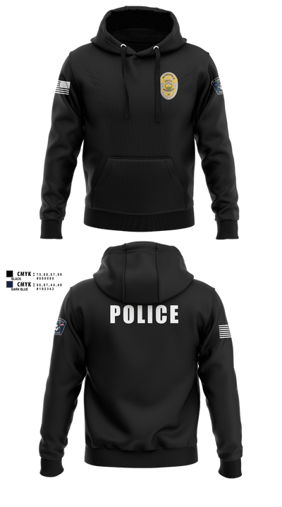McCordsville Police Department 1417548 Hoodie - 3