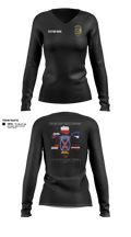 23D Military Police Company 46205341 Women's Long Sleeve V-neck Shirt - 12