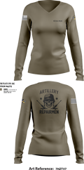 ARMT 1-320th Field Artillery 75505758 Women's Long Sleeve V-neck Shirt - 105