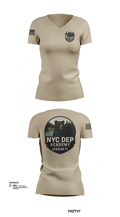 Session 17 academy class Women's Short Sleeve V-neck Shirt - 101