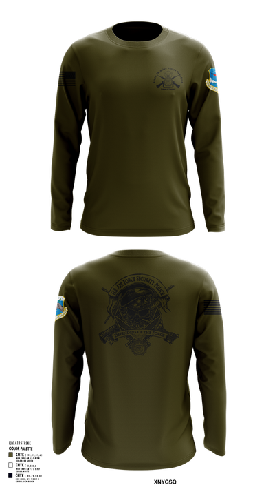 380th Security Police Squadron 85446587 Long Sleeve Performance Shirt 103