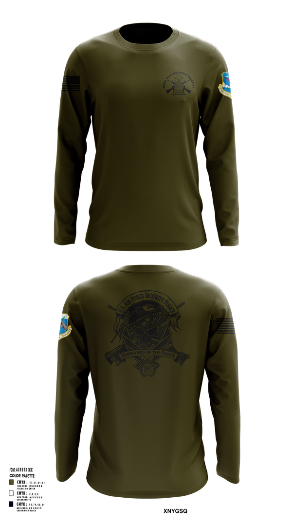 Long Sleeve Performance Shirt, 380th Security Police Squadron, , Teamtime, Team time, sublimation, custom sports apparel, team uniforms, spirit wear, spiritwear, sports uniforms, custom shirts, team store, custom team store, fundraiser sports, apparel fundraiser