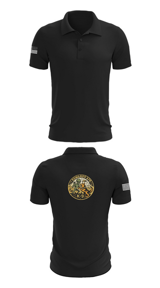Short Sleeve Performance Polo, 412th Military Working Dog, Air Force, Teamtime, Team time, sublimation, custom sports apparel, team uniforms, spirit wear, spiritwear, sports uniforms, custom shirts, team store, custom team store, fundraiser sports, apparel fundraiser