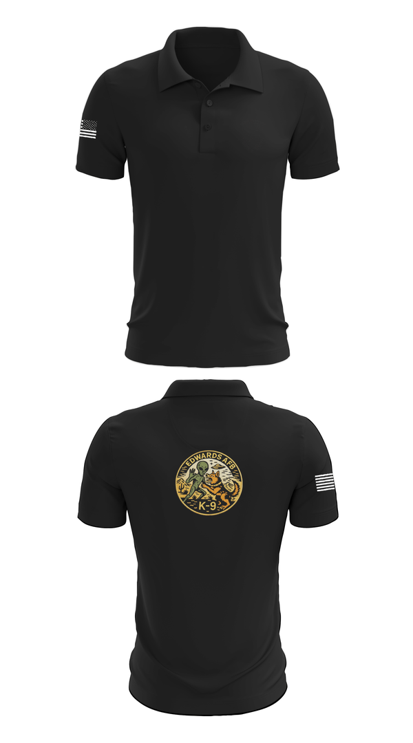 Short Sleeve Performance Polo, 412th Military Working Dog, Air Force, Teamtime, Team time, sublimation, custom sports apparel, team uniforms, spirit wear, spiritwear, sports uniforms, custom shirts, team store, custom team store, fundraiser sports, apparel fundraiser
