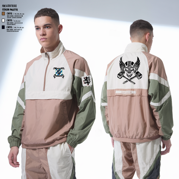 Windbreaker, Crusher Company 1-28 Infantry Regiment, Army, Teamtime, Team time, sublimation, custom sports apparel, team uniforms, spirit wear, spiritwear, sports uniforms, custom shirts, team store, custom team store, fundraiser sports, apparel fundraiser