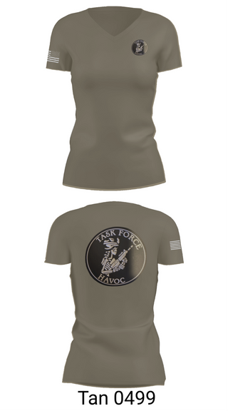 Womens Short Sleeve Vneck Shirt, Task Force Havoc, , Teamtime, Team time, sublimation, custom sports apparel, team uniforms, spirit wear, spiritwear, sports uniforms, custom shirts, team store, custom team store, fundraiser sports, apparel fundraiser