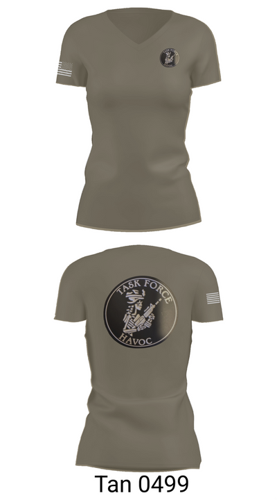 Task Force Havoc 43589270 Women's Short Sleeve V-neck Shirt - 65