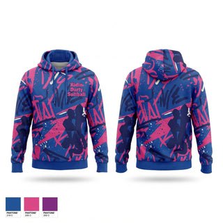 Hoodie, Ridin Durty softball, Softball, Teamtime, Team time, sublimation, custom sports apparel, team uniforms, spirit wear, spiritwear, sports uniforms, custom shirts, team store, custom team store, fundraiser sports, apparel fundraiser
