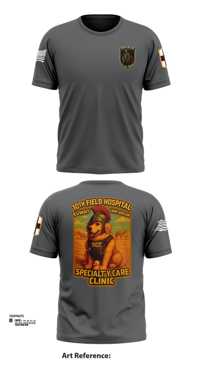 SCC 10th Field Hospital 86139824 Short Sleeve Performance Shirt - 102