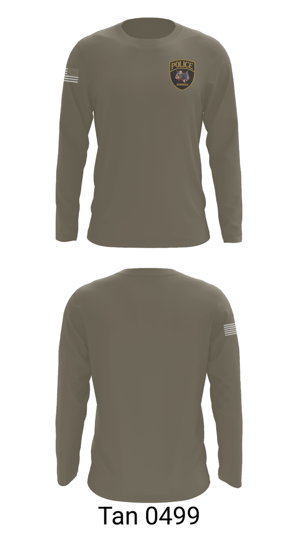 Long Sleeve Performance Shirt, Seminole Police Department, Police, Teamtime, Team time, sublimation, custom sports apparel, team uniforms, spirit wear, spiritwear, sports uniforms, custom shirts, team store, custom team store, fundraiser sports, apparel fundraiser