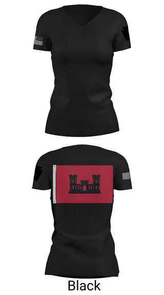Womens Short Sleeve Vneck Shirt, B 103 EN BN, National Guard, Teamtime, Team time, sublimation, custom sports apparel, team uniforms, spirit wear, spiritwear, sports uniforms, custom shirts, team store, custom team store, fundraiser sports, apparel fundraiser