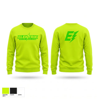Crew Neck Sweatshirt, ELEKTRIK ELITE TRACK CLUB, Track & Field, Teamtime, Team time, sublimation, custom sports apparel, team uniforms, spirit wear, spiritwear, sports uniforms, custom shirts, team store, custom team store, fundraiser sports, apparel fundraiser