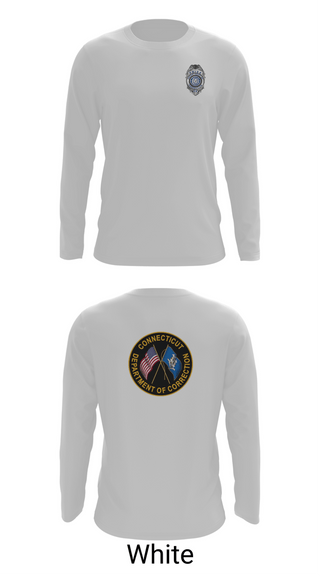 Long Sleeve Performance Shirt, Connecticut Department of Corrections, Police, Teamtime, Team time, sublimation, custom sports apparel, team uniforms, spirit wear, spiritwear, sports uniforms, custom shirts, team store, custom team store, fundraiser sports, apparel fundraiser