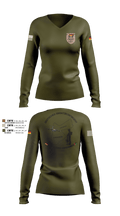 DEU EinsKtgt CD/CBI 73138033 Women's Long Sleeve V-neck Shirt - 60