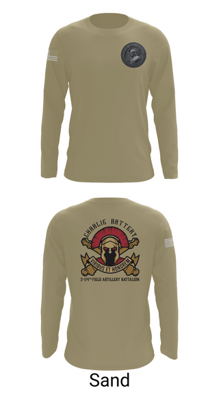 Long Sleeve Performance Shirt, Charlie Battery 2-114th FA, , Teamtime, Team time, sublimation, custom sports apparel, team uniforms, spirit wear, spiritwear, sports uniforms, custom shirts, team store, custom team store, fundraiser sports, apparel fundraiser
