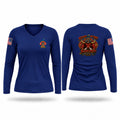 Rescue 1 Women's Long Sleeve V-neck Shirt - 1