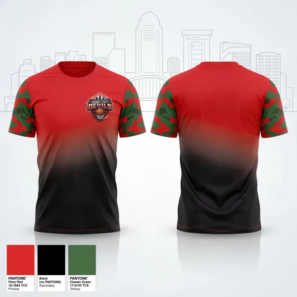 Old School Cotton Feel Shirt, Derby City Devils, Men's Basketball, Teamtime, Team time, sublimation, custom sports apparel, team uniforms, spirit wear, spiritwear, sports uniforms, custom shirts, team store, custom team store, fundraiser sports, apparel fundraiser
