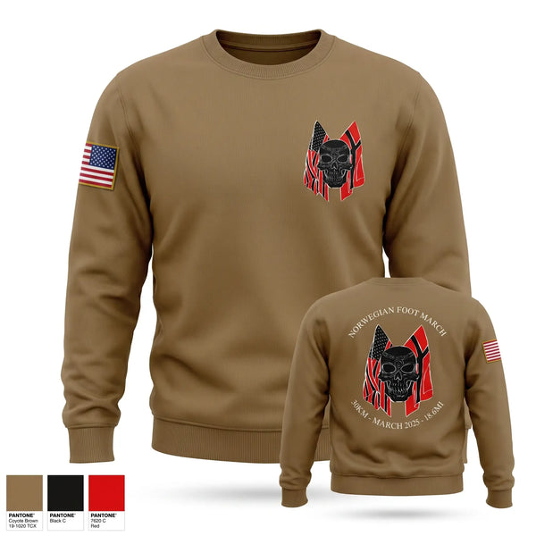 Crew Neck Sweatshirt, Forged Gold Battalion, Army, Teamtime, Team time, sublimation, custom sports apparel, team uniforms, spirit wear, spiritwear, sports uniforms, custom shirts, team store, custom team store, fundraiser sports, apparel fundraiser