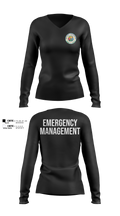 CCRI Emergency Management / Emergency Operations Center 84013914 Women's Long Sleeve V-neck Shirt - 101